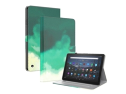 Capa de couro com padrão aquarela Webake para tablet Amazon Kindle Fire 7 (2022)