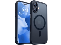 Capa Magnética Para Iphone 17 (6,3 Polegadas), Capa Protetora À Prova De Choque, Preta.