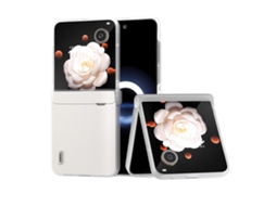 Capa De Celular Elegante Em Couro Com Borda Transparente Fosca Em Três Partes Para Honor Magic V Flip.