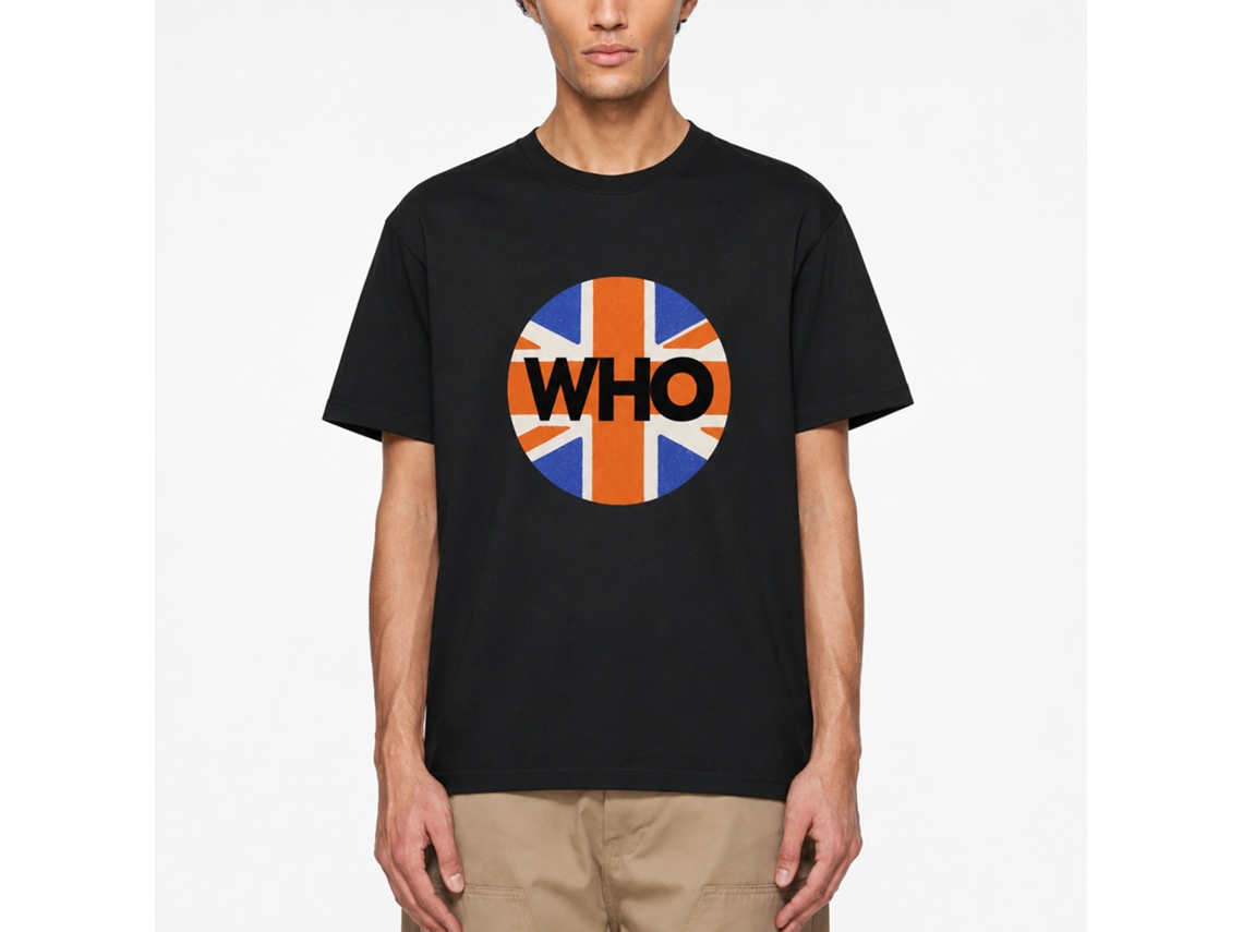 The Who Union Jack Circle T-shirt Classic Unisex Adults Size:xl