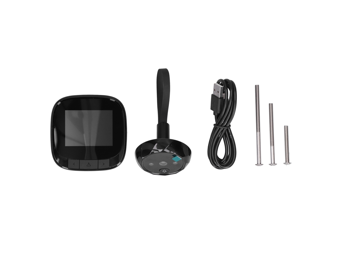 Mali visor de Porta Eletrônico Digital 2,4 Polegadas com Tela Lcd Ângulo 90° e Timbre de Porta