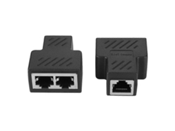 2 Unidades De Adaptador Divisor Rede Rj45 Macho 3,5 Mm Com 8 Núcleos E Poe Para Distribuidor Rede.-aquaforge