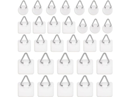 Pacote Com 30 Adesivos Pendurar Quadros Na Parede, Sem Necessidade De Pregos