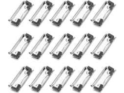 Conjunto De 15 Prendedores Metal Resistentes Para Prancheta, Portáteis E Montáveis, Feitos De Metal Durável, Ideais Para
