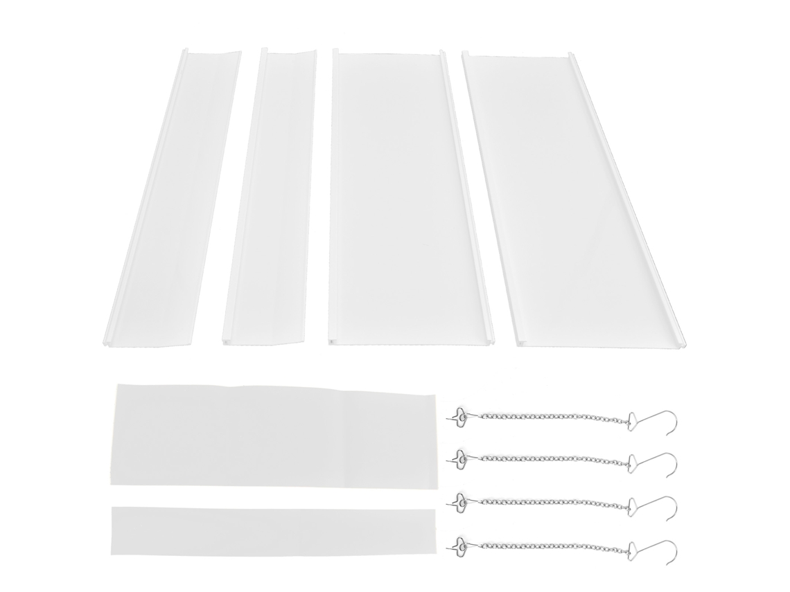 4pcs Defletor Ar Ar Condicionado Central 45x45cm