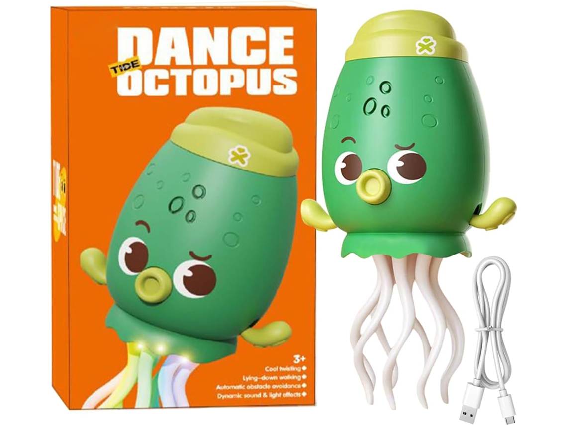 Brinquedo Musical Dançante Polvo Musical Para Crianças, Figura Interativa De Animal Com Luzes, Des Vayotoy