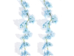 2 Peças, Guirlanda Artificial de Flores de Cerejeira de 2 Metros para Pendurar, para Casa e Casamento, Festas AQUAFORGE (6, 5 Pés)