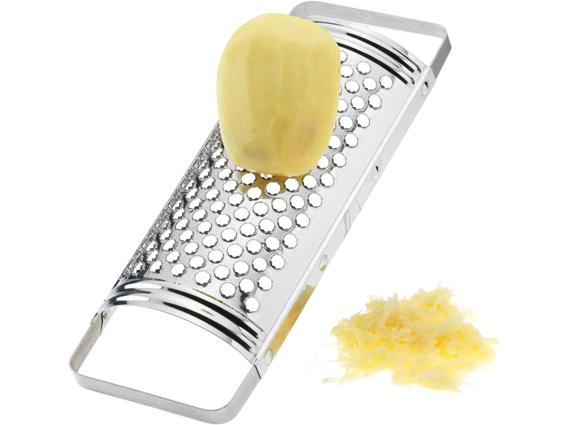 Ralador De Queijo Prateado Em Aço Inox, Cortador Queijo, Utensílio Cozinha Aquaforge (1 Unidade)
