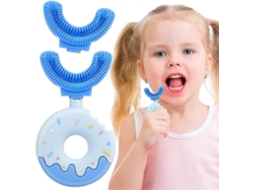 Escova de Dentes em Formato U para Crianças, Limpeza Completa 360°, Silicone D e Donut Crianças GOKOCO