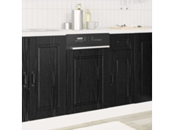 Vidaxl Painel De Lava-louça Porto Carvalho Preto 45 X 1,5 X 57 Cm
