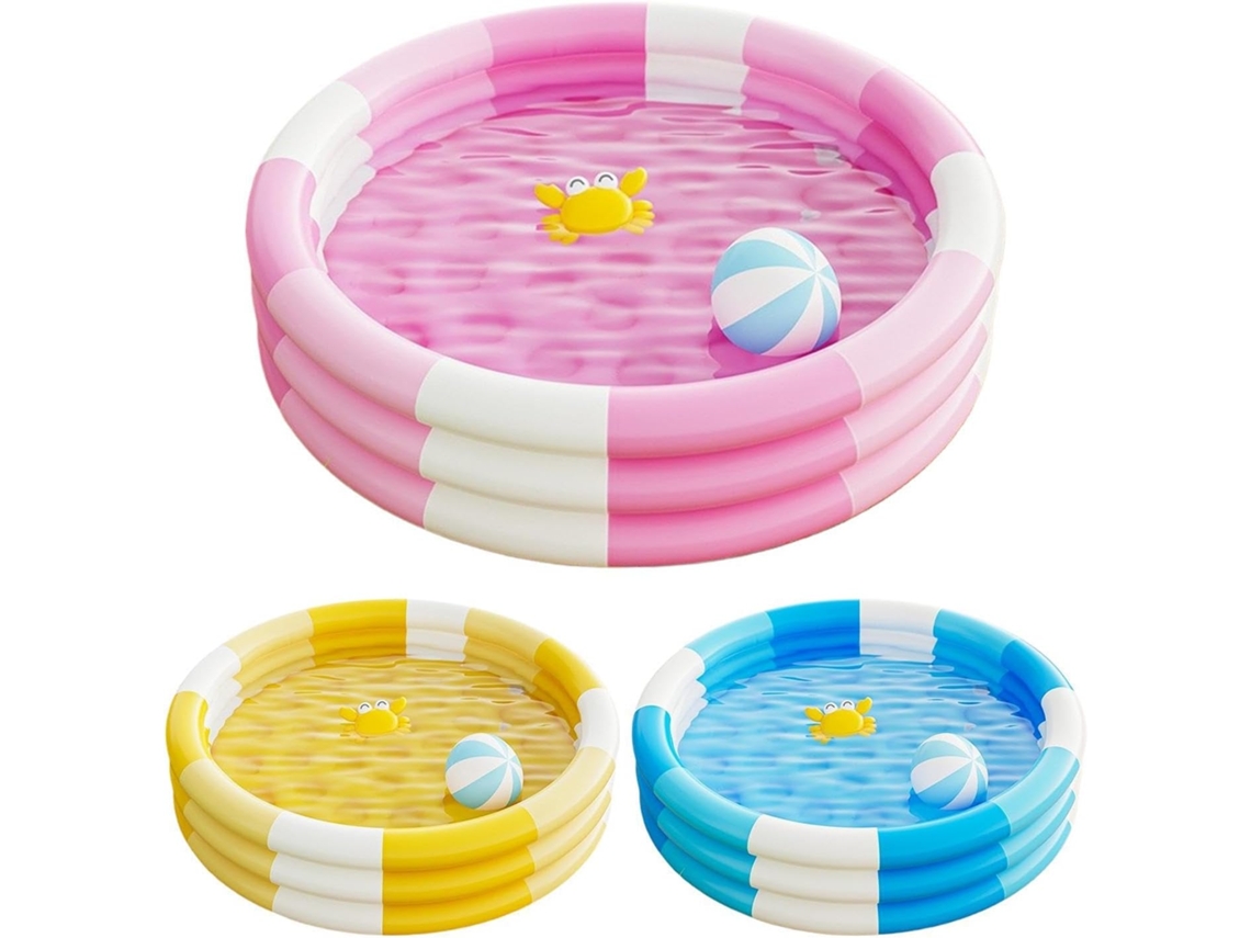 Piscina Infantil Inflável Barco Redondo Inflável Fofo, Brinquedo Infantil, para Jogos de Verão no Lago, Jogos Ao Ar CHABERLU