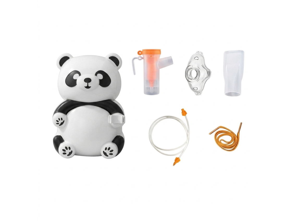 Nebulizador Inalador Panda Silencioso, para Crianças e Adultos, Partículas Finas para Inalação Profunda