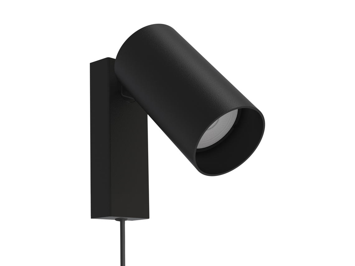 Candeeiro NOWODVORSKI Mono Candeeiro De Parede I Black Com Cabo (Preto - Aço Pintado)
