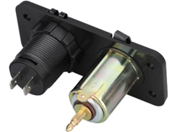 Adaptador De Alimentação 12v-24v, Voltímetro Usb Duplo, Tomada