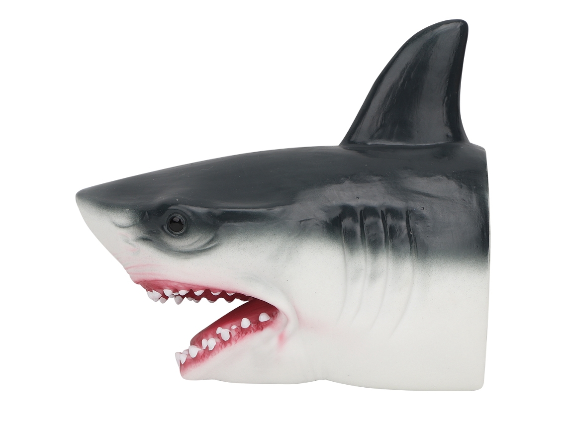 Luva de fantoche de cabeça de animal simulada e macia WalshLXq, 18 cm, brinquedo atóxico, presente para crianças.