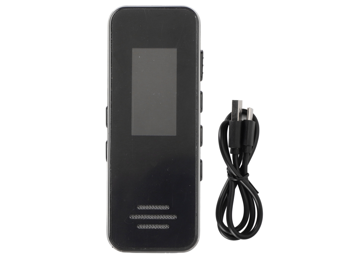 Gravador De Voz Digital Portátil De 32 Gb Com Clipe Traseiro Bluetooth 5.2 E Reprodutor De Mp3 Com Tela Hd De 0,96 Polegadas Brilvibera
