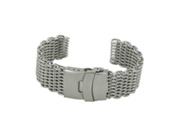 Conjunto De Pulseiras De Relógio Longas De Metal Prateado Para Homens Com Fivela E Fecho Dobrável Olysi Shop