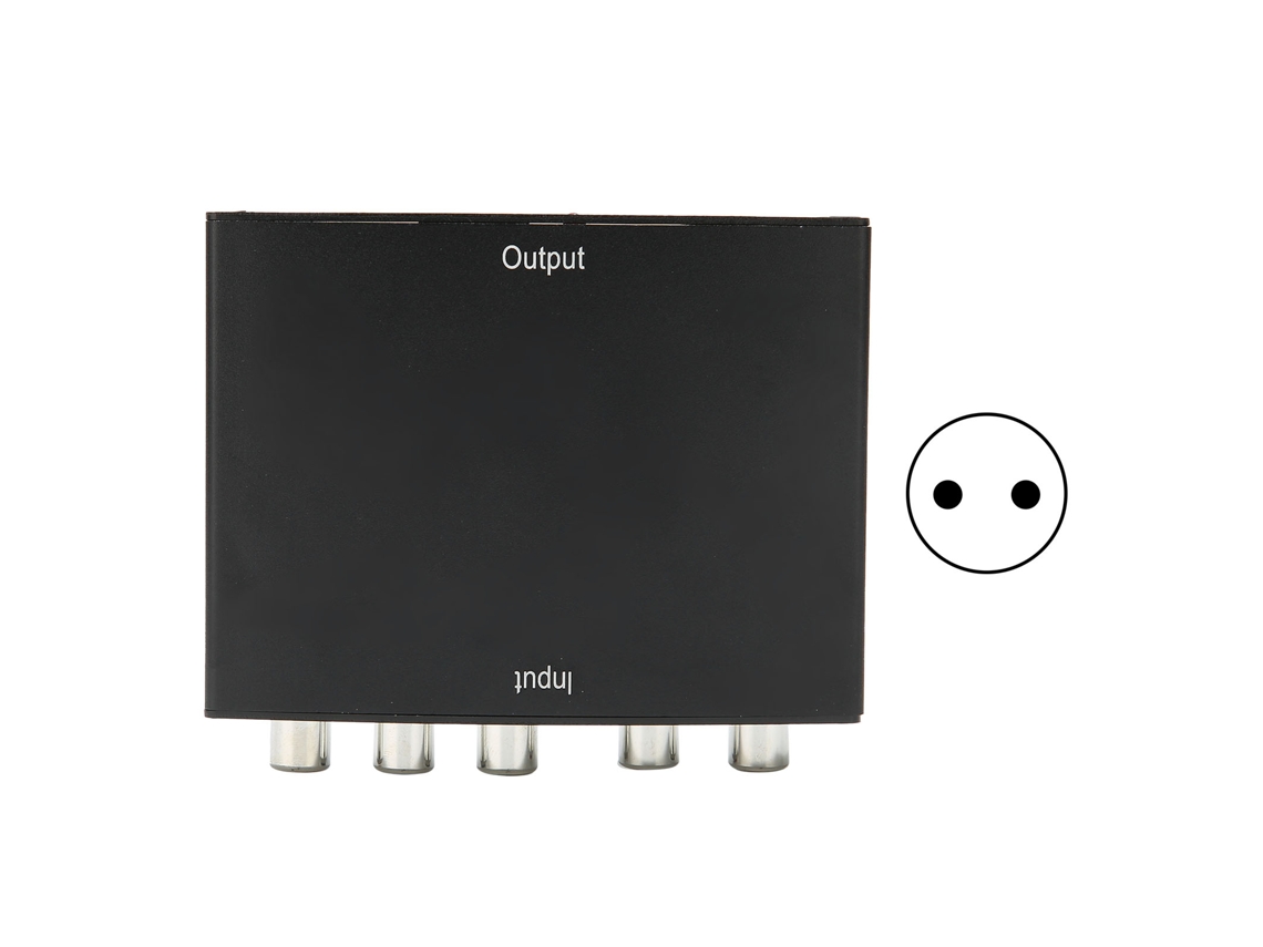 Conversor Ypbpr Para High Definition Multimedia Interface Com Áudio Vídeo 1080p Acessório De Computador