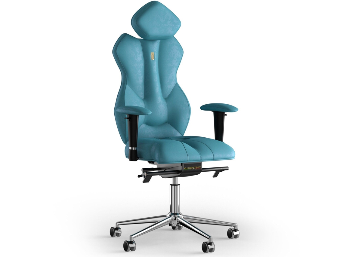 Cadeira de Escritório Ergonómica KULIK Tecido Real (Antara - Aquamarine -130x50x50cm)