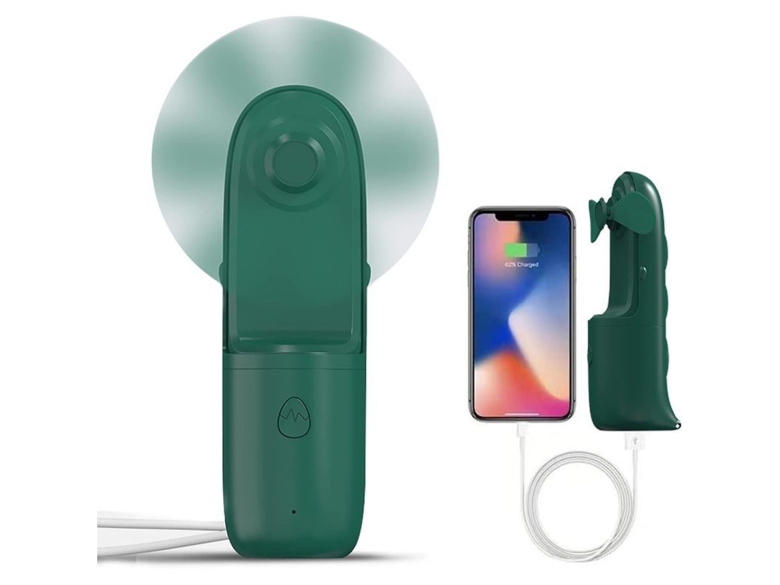 2026 ventilador Portátil Usb Recarregável 2 em 1 com Bateria 1200mah 3 Velocidades Design Dinossauro