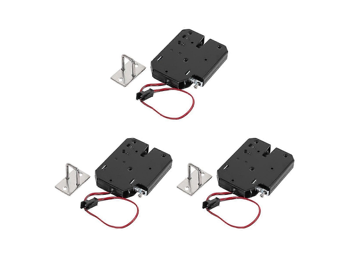 Lurelia Pack 3 Unidades De Fechadura Magnética Elétrica 12v 2a 150 Kg Para Controlo De Porta
