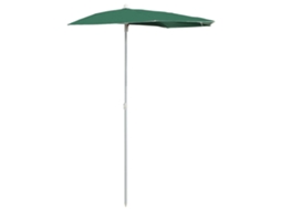 Guarda sol Semicircular com Mastro 180x90 Cm Verde MAISON EXCLUSIVE