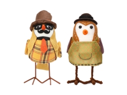 Laxiscreed Conjunto De 2 Enfeites De Pássaro Para Decoração De Outono E Ação De Graças
