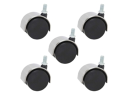 Polegadas Para Cadeira De Escritório Giratória, Cade, Pu, Nylon, Aço, Inoxidável, 5 X 2, Giratórios