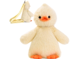 Lurelia Mochila Patinho De Peluche, Acessório Fofo Com Alça Ajustável