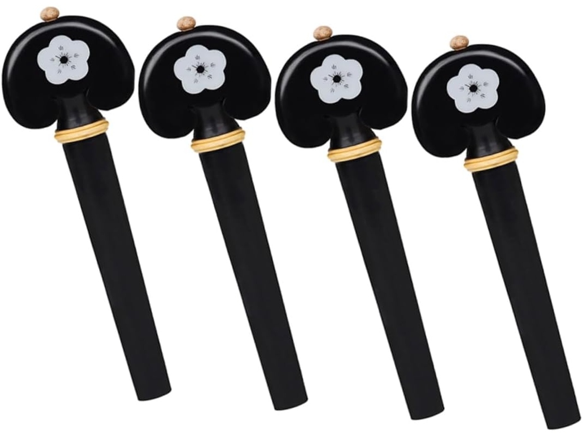 Conjunto de 4 Cravelhas de Madeira para Afinação, Acessórios Práticos para Instrumentos de Corda com Design Diferenciado. SFUSHOS
