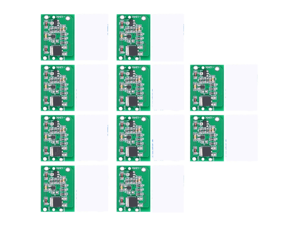 10pcs Módulo Chave Tática Capacitiva 12v com Travamento para Luz Led