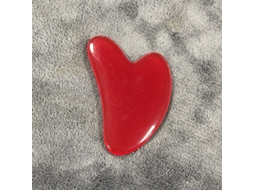 (vermelho C) 1 Placa De Gua Sha Em Resina Em Formato De Coração Para Massagem Facial - Ferramenta De Massagem Spa