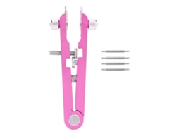 Pinos para pulseira de relógio em liga 6825, ferramenta para reparo de relógios, vermelho e rosa.