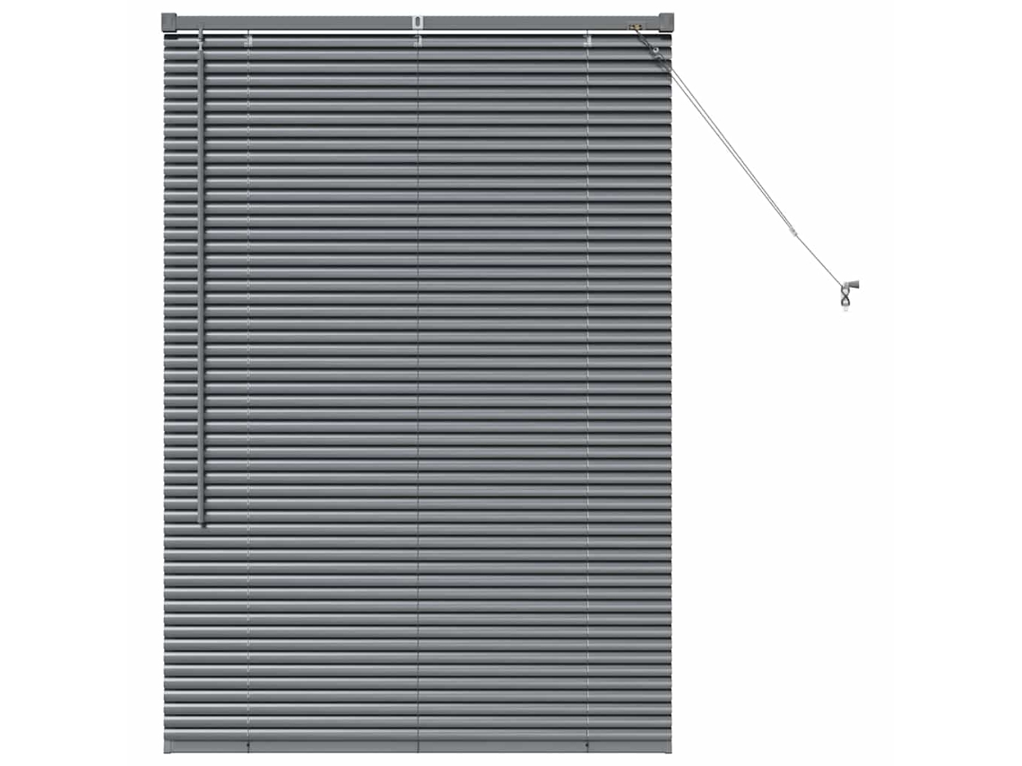 Conjunto 1 Persianas Venecianas Vidaxl Cinzento Alumínio (130 X 85 Cm)