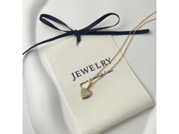 Sonho com Diamante de Coração ~ Prata Pura S925, Pingente Elegante e Versátil MDUG (dourado)