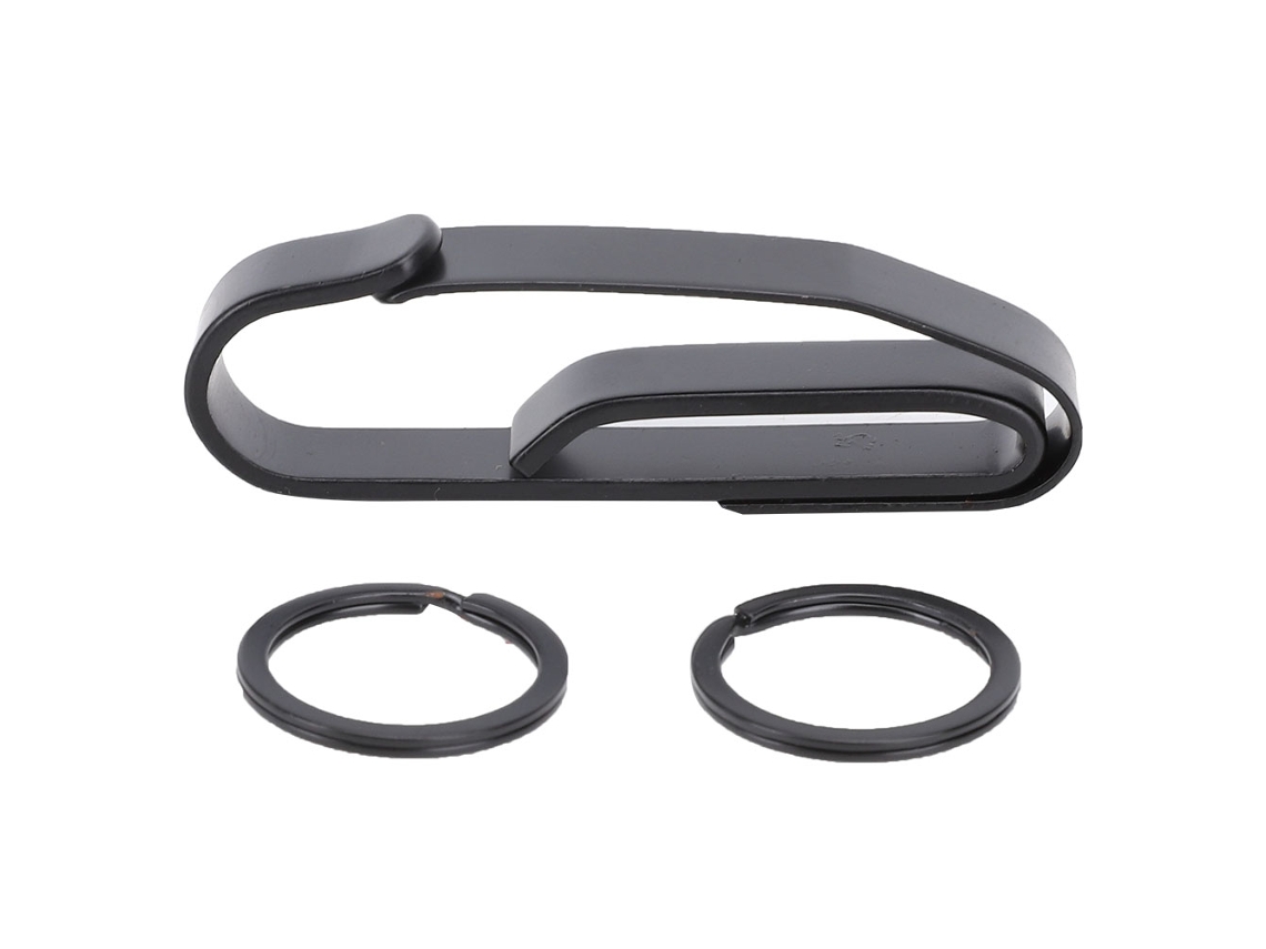 Hebilla De Acero Inoxidable Colgante Para Camping Y Viajes Con Anillo Para Llaves De 30 Mm Negro