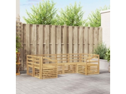 Vidaxl Conjunto De Sofás Para Exterior 6 Pcs Branco
