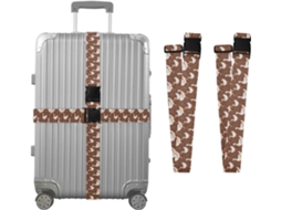 Conjunto De 2 Cintas Bagagem Em Formato Ganso E Grama Para Malas, Cintas De Viagem, Acessórios Para Cintos, Conector De
