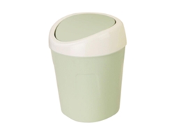 Baok-lixeira De Mini Plástico Para Mesa Com Tampa, Recipiente Portátil De Armazenamento Para Mesa (verde)