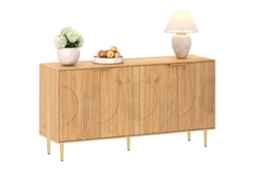 Cômoda Moderna E Simples, Buffet Com 140l X 40p X 72a (cm), Armário Lateral Para Sala De Estar.