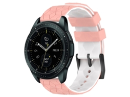 Pulseira De Silicone Bicolor Com Estampa De Futebol Para Samsung Galaxy Watch 42mm 20mm
