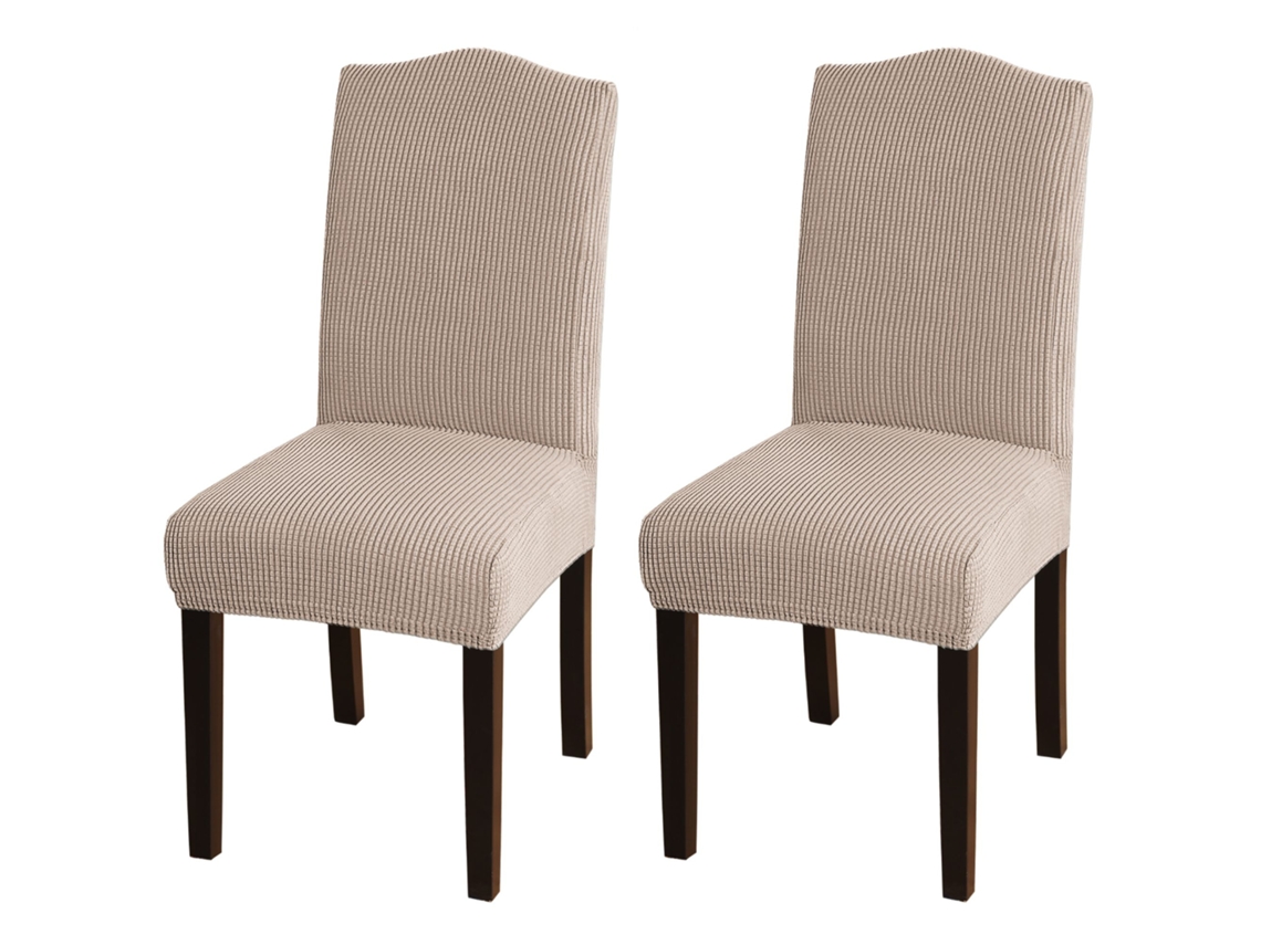 Capas Para Cadeiras De Jantar Superelásticas, Removíveis E Laváveis - Areia SUNNY SPACES