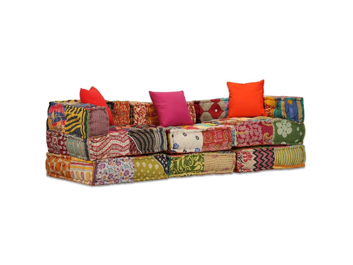Sofa VIDAXL Multicolor Tecido