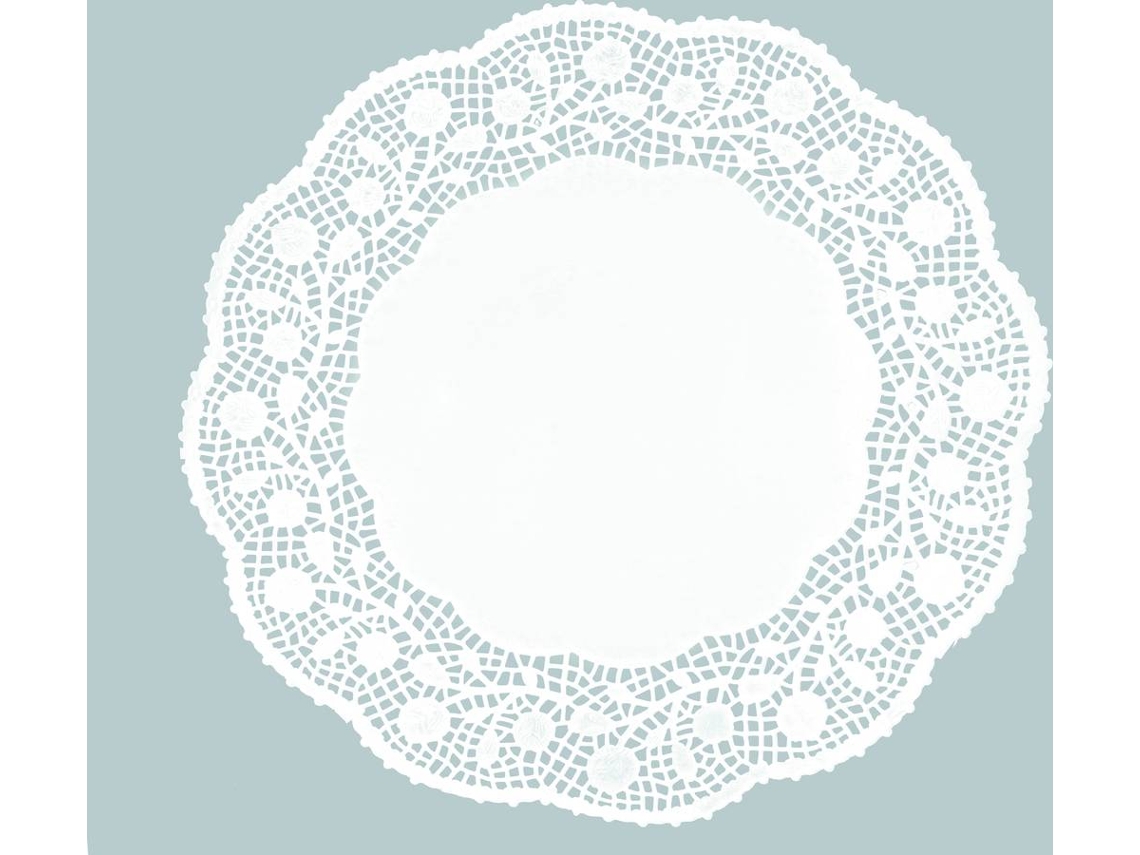 Conjunto 120 Bases para Bolos IBILI Renda 26 (Papel)
