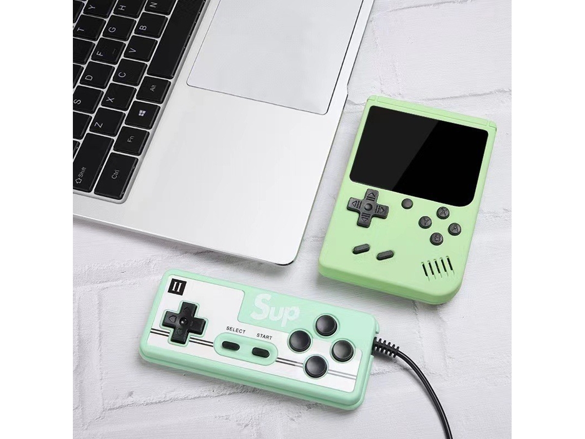 Console Portátil Retrô com 400 Títulos Clássicos, Tela de 3 Polegadas, Azul AQUAFORGE