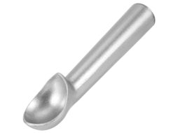 Cuchara De Aluminio Antiaderente Anticongelante Para Helado Con Mango Cómodo Para Helados, Melones Y Más (plata)