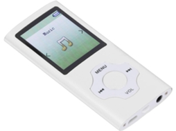 Leitor de MP3/MP4 de 16 GB com tela de 16 GB, portátil, ultrafino, para música, estudos, exercícios físicos e viagens, cor prata.