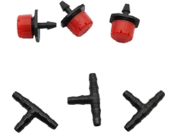 Aspersores para Mangueira de Jardim kit irrigação capa vermelha aspersor 8 furos | S/MARCA