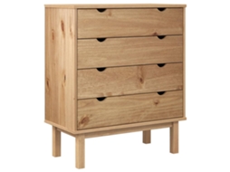Drawer Cabinet, Drawer Cabinets Vidaxl Marrom Madeira De Pinho (n/a)