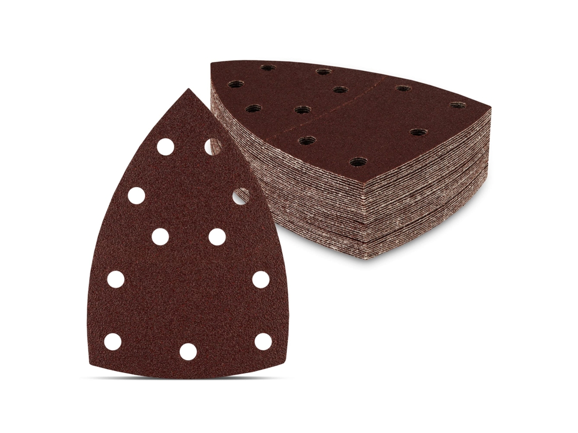 Triângulos de Lixar 50 Unidades 11 Furos 105x152 Mm Grão 240 para Múltiplas Lixadeiras Folhas Abrasivas Papel de Lixa LYYTUNG